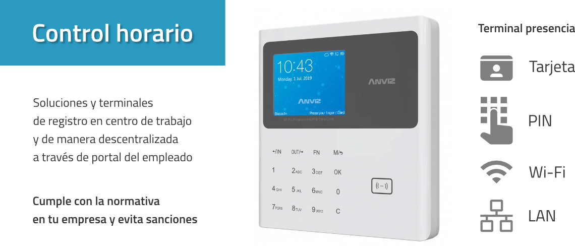 Control de registro horario para empresas